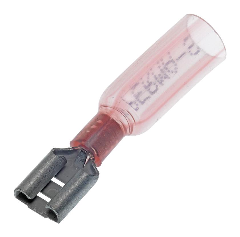 Molex 19164-0012 Female DisConnectorect, 6.35mm, 22-18Awg, Red