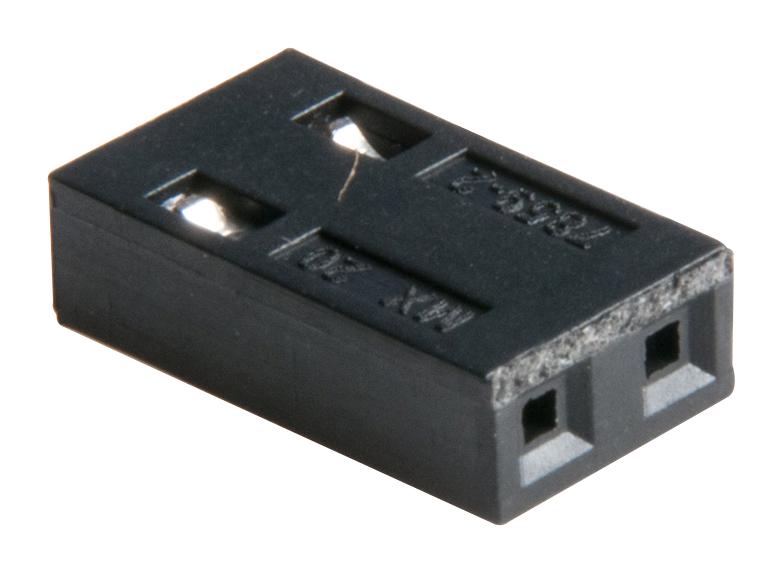 Molex 15-38-1024 Jumper, 2Pos, Polyester, Black