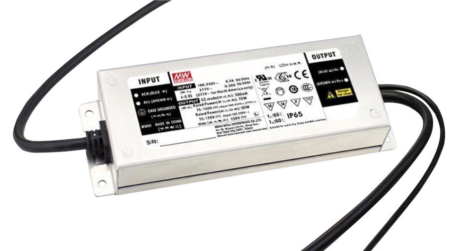 MEAN WELL Elg-75-C1050Ab-3Y Led Driver, Constant Current, 74.55W