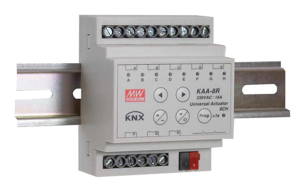 MEAN WELL Kaa-8R Knx Universal Actuator, 8Ch, 16A