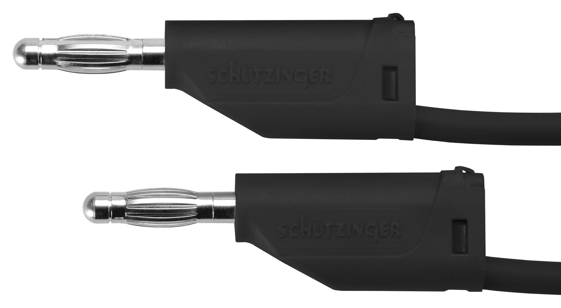 Schutzinger Mfk 15 / 1 / 100 / Sw Test Lead, 4mm Stackable Banana Plug, 1M