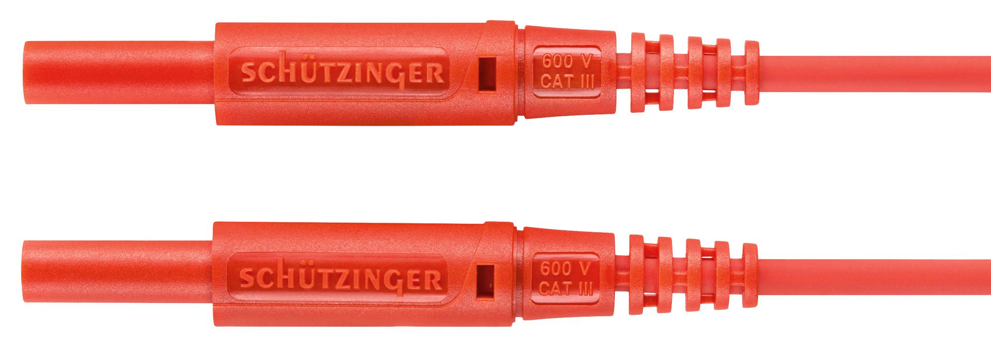 Schutzinger Msfk A301 / 0.5 / 100 / Rt Test Lead, 2mm Banana Plug, 1M