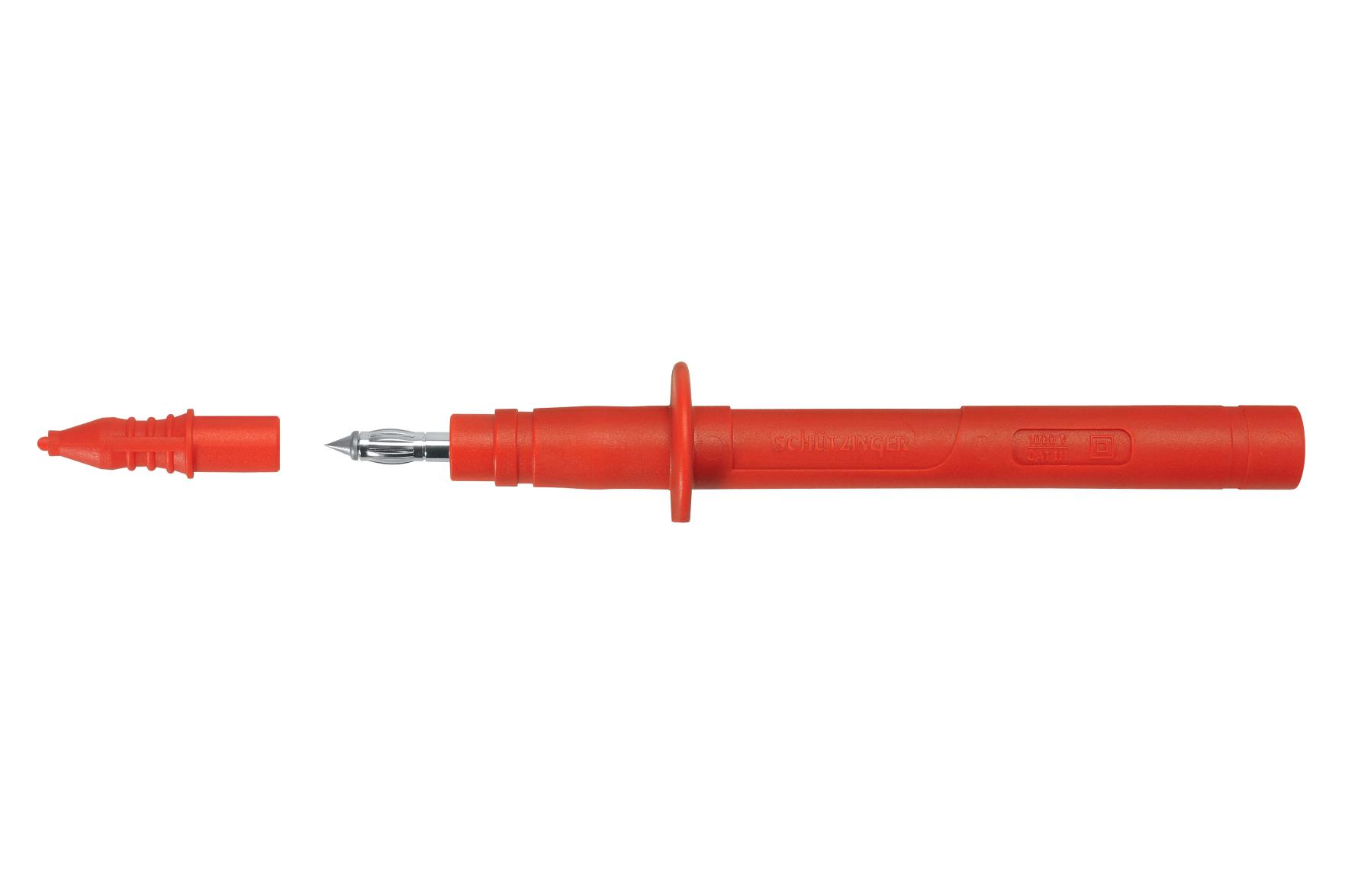 Schutzinger Sps 2124 NI / Rt Test Probe Tip, Test Lead, Red