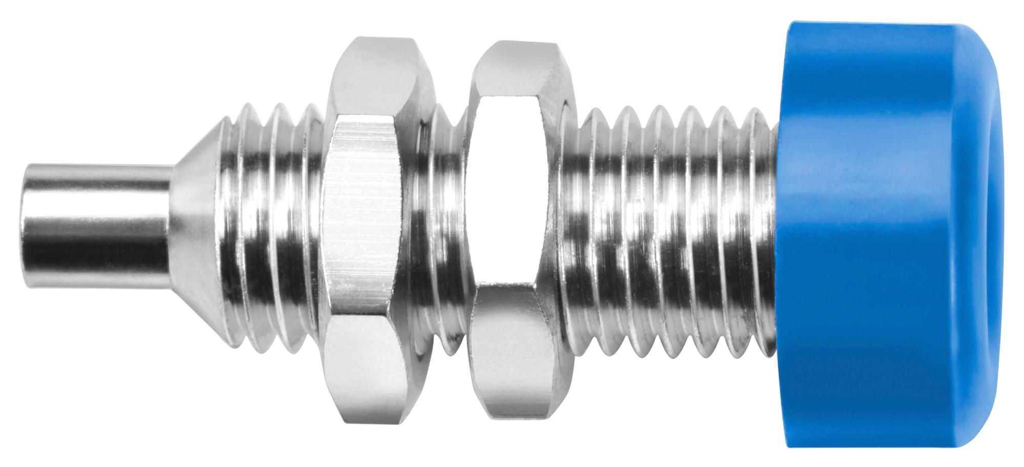 Schutzinger Bu 403 NI / Bl Connector, Banana, Jack, 32A, Blue, Solder