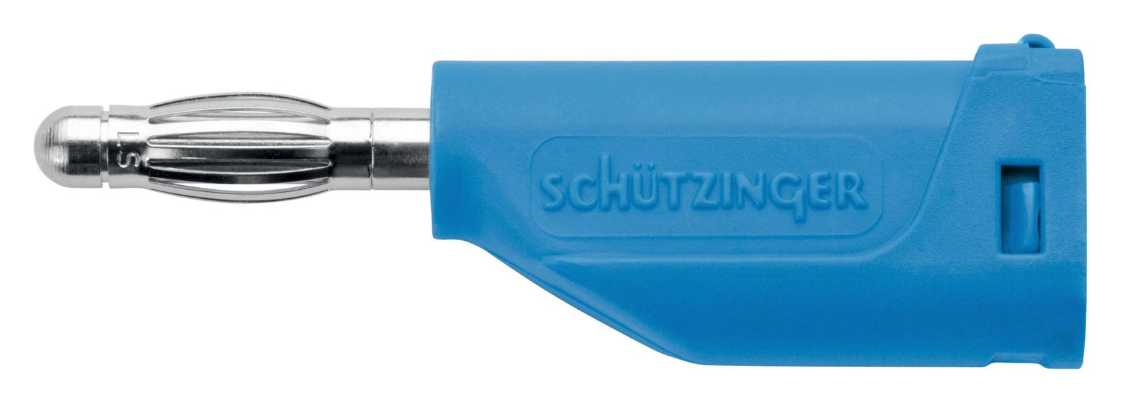 Schutzinger Fk 15 S NI / 1 / Bl Connector, Banana, Plug, 16A, Blue, Screw