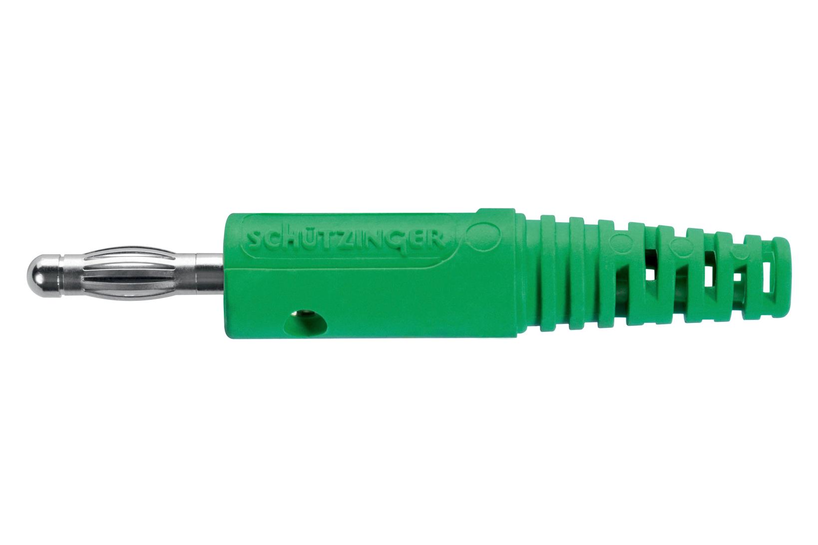 Schutzinger Fk 8 S NI / Gn Connector, Banana, Plug, 32A, Green, Screw