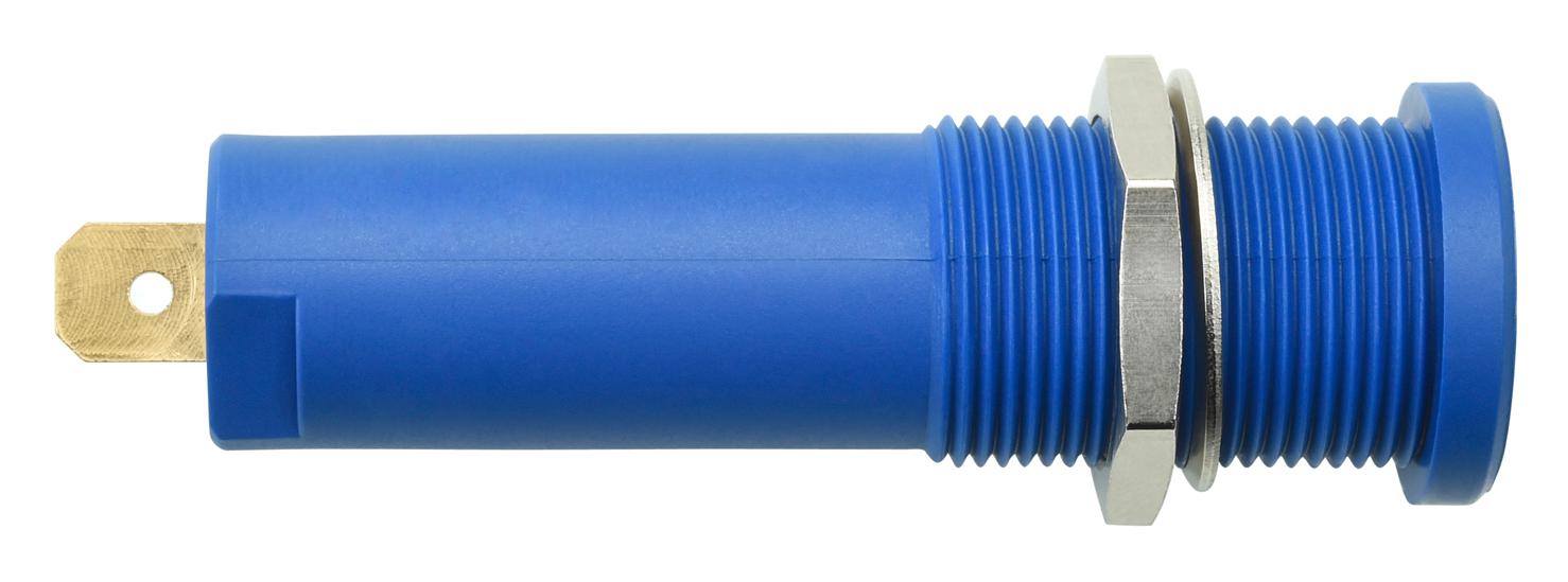 Schutzinger Hseb 3125 L Au / Bl Connector, Banana, Jack, 16A, Blue, Qc/solder