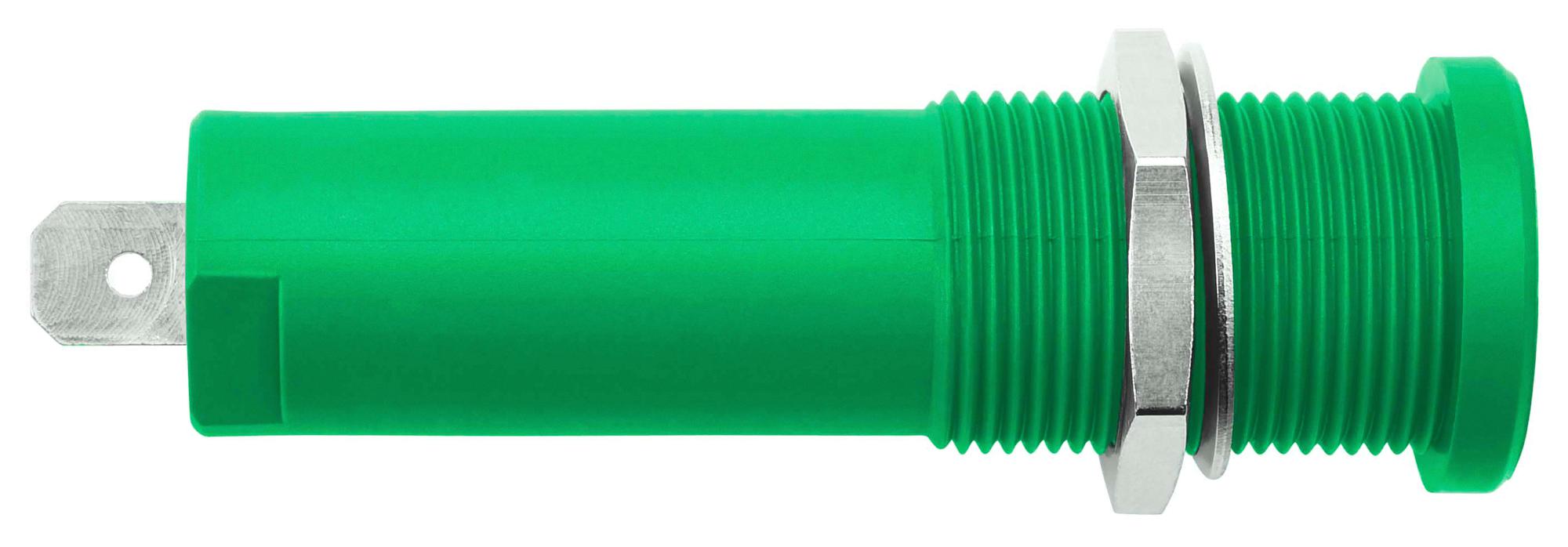 Schutzinger Hseb 3125 L NI / Gn Connector, Banana, Jack, 16A, Grn, Qc/solder