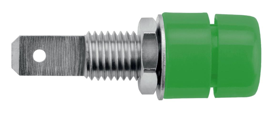 Schutzinger Ibu 5568 NI / Gn Connector, Banana, Jack, 32A, Green, Qc