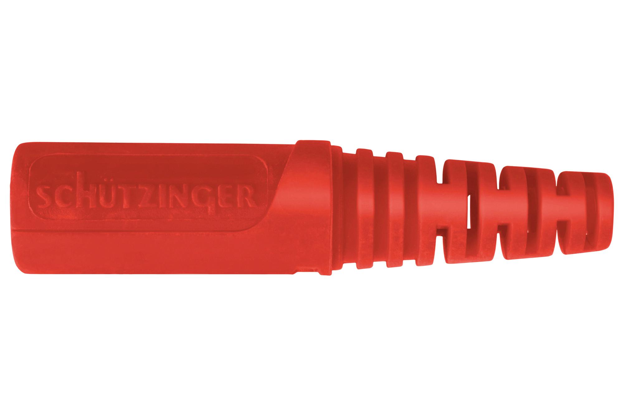 Schutzinger Ku 09 L NI / Rt Coupler, Banana, Jack, 32A, Red, Solder