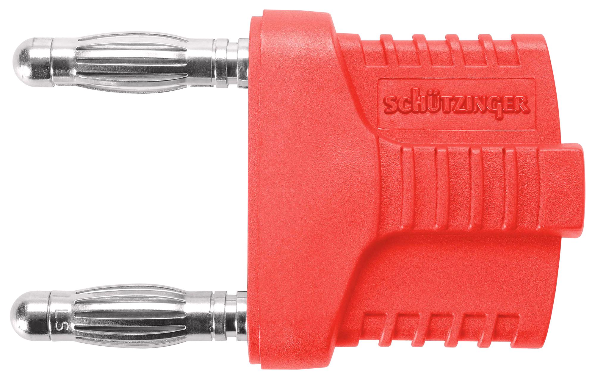 Schutzinger Kurz 19-4 Ig Mb NI / Rt Connector, Banana, Plug, 12A, Red