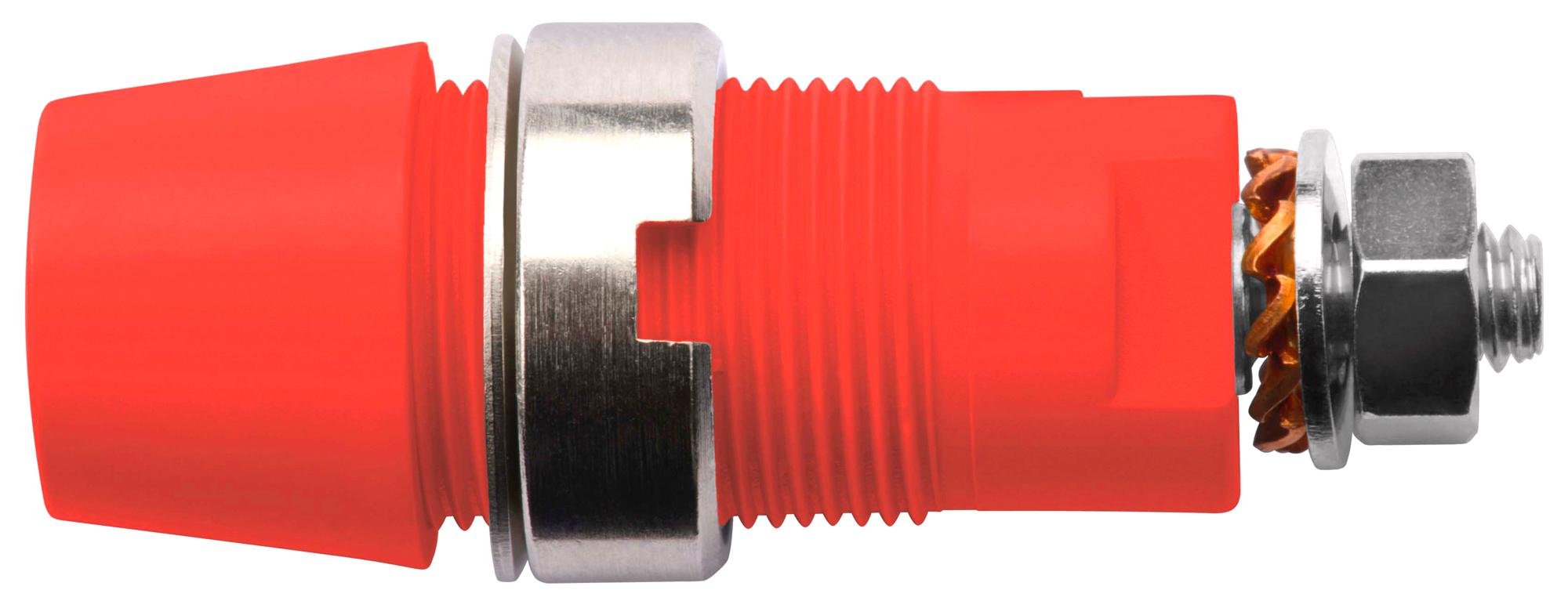 Schutzinger Sab 6922 NI / Rt Connector, Banana, Jack, 32A, Red