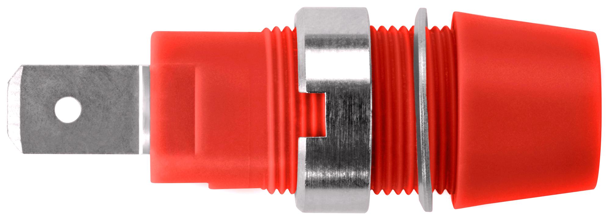 Schutzinger Sab 7560 NI / Rt Connector, Banana, Jack, 32A, Red