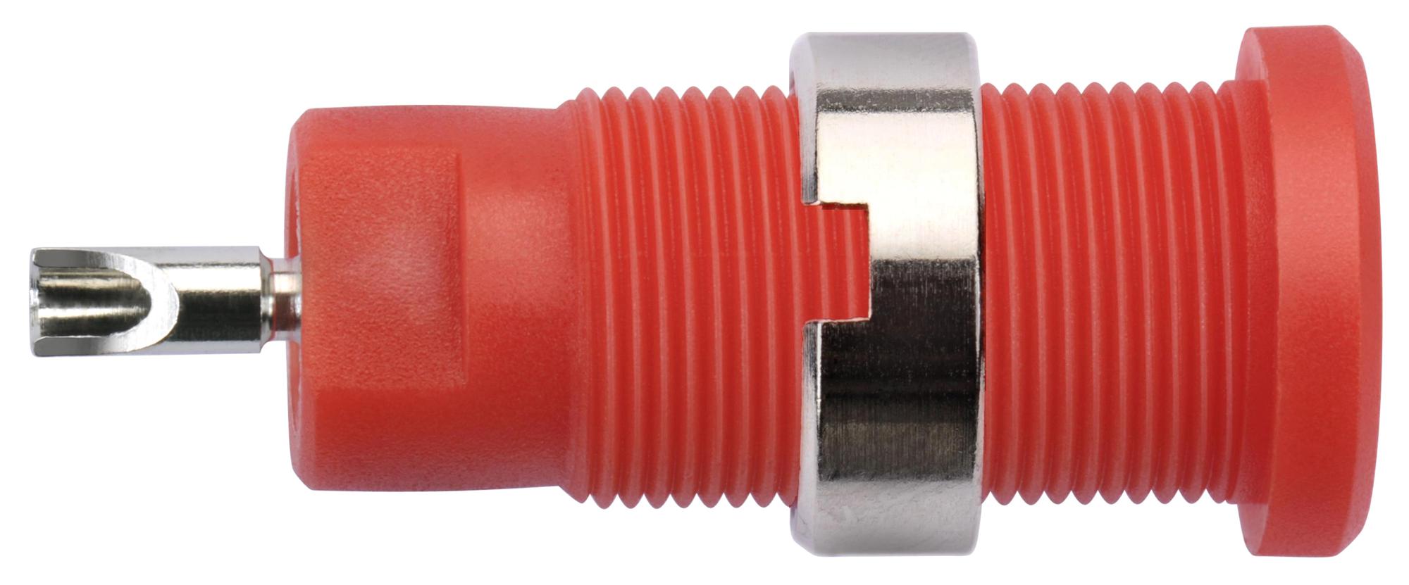 Schutzinger Seb 3400 NI / Rt Connector, Banana, Jack, 10A, Red