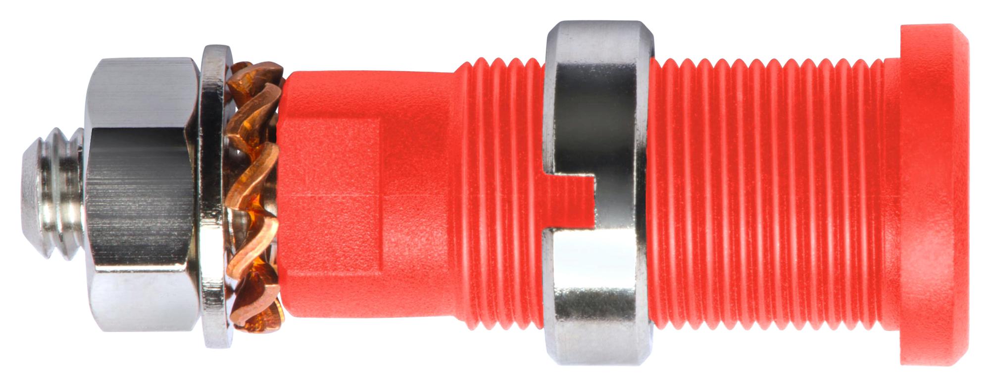 Schutzinger Seb 3401 NI / Rt Connector, Banana, Jack, 10A, Red