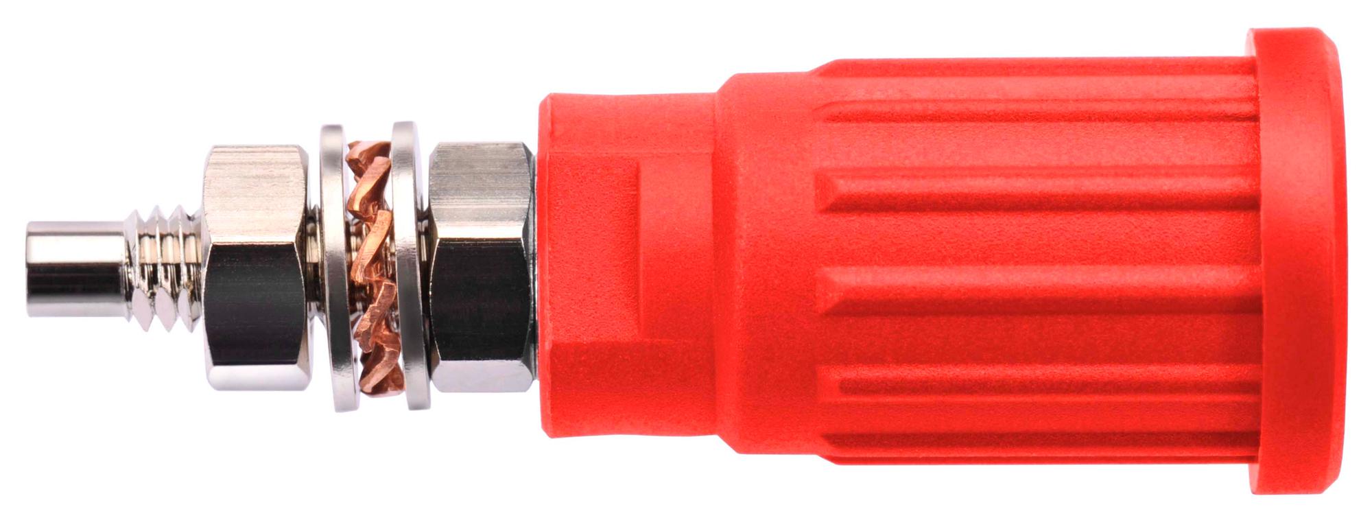 Schutzinger Sepb 6447 NI / Rt Connector, Banana, Jack, 32A, Red