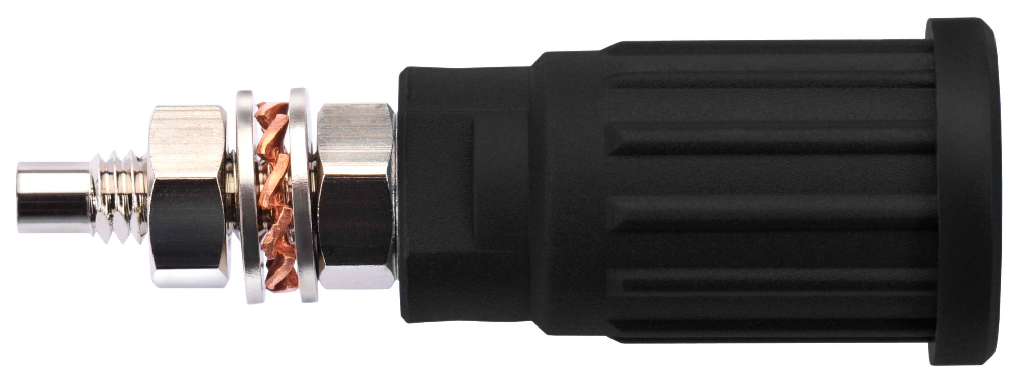 Schutzinger Sepb 6447 NI / Sw Connector, Banana, Jack, 32A, Black