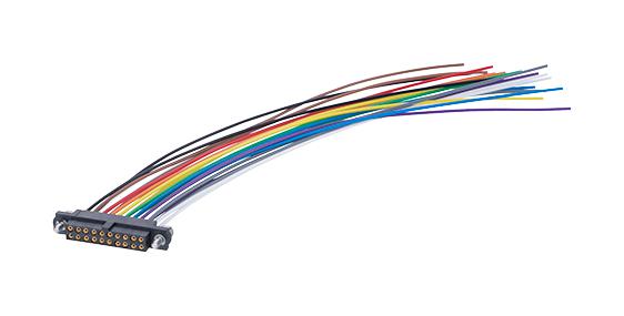 Harwin M80-Fc22068F2-0150L Cable Assy, Wtb Rcpt-Free End, 150mm