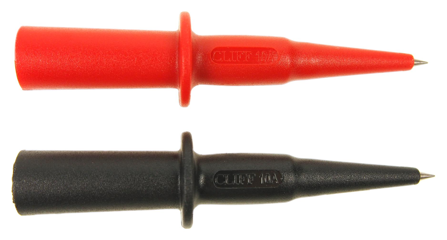 Cliff Electronic Components Fcr19506Rb Test Probe Tip Set, Unshrouded 4mm Plug