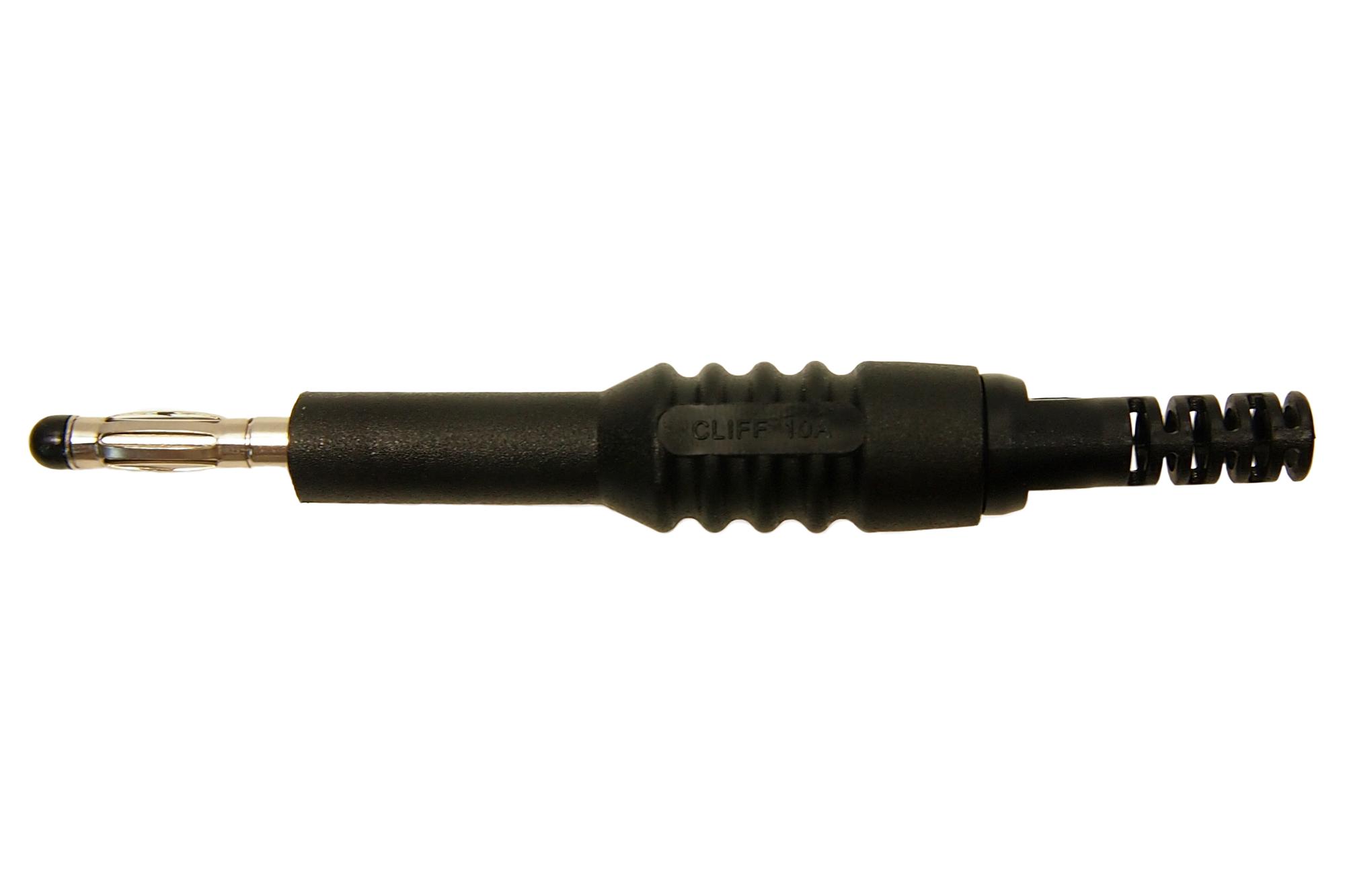 Cliff Electronic Components Fcr6381B Connector, 4mm Banana Plug , 10A, Black