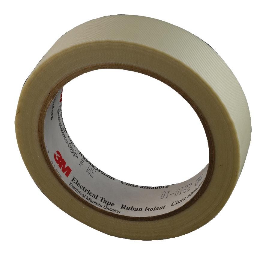 3M 69 (1x66Ft) Tape, Glass Cloth, 20.12M X 25.4mm