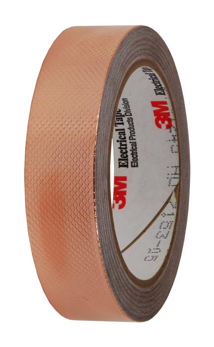 3M 1245 Tape (1x18Yds) Tape, Copper Foil, 16.5M X 25.4mm