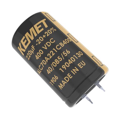 KEMET Alc70A471Df450 Capacitor, 470Uf, 450V, Alu Elec, Qc/snap-In