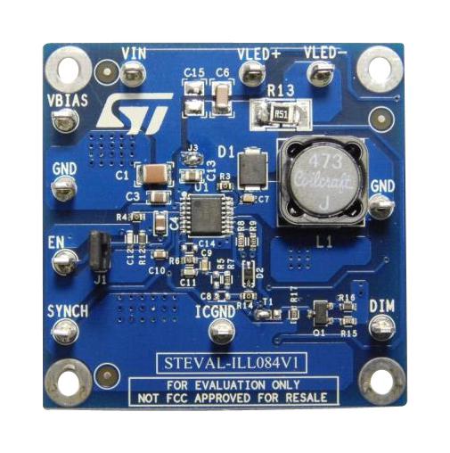 STMicroelectronics Steval-Ill084V1 Eval Board, 0.5A, Boost Led Driver