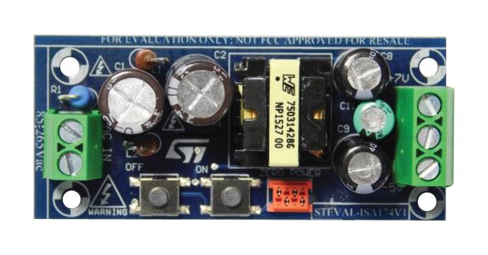 STMicroelectronics Steval-Isa174V1 Eval Board, 7W Offline Flyback Converter