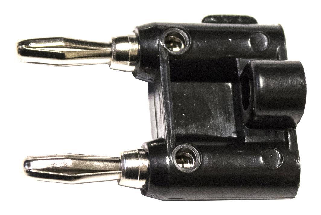 Mueller Electric Bu-00247-0 Connector, Dual Banana Plug, 15A, Black