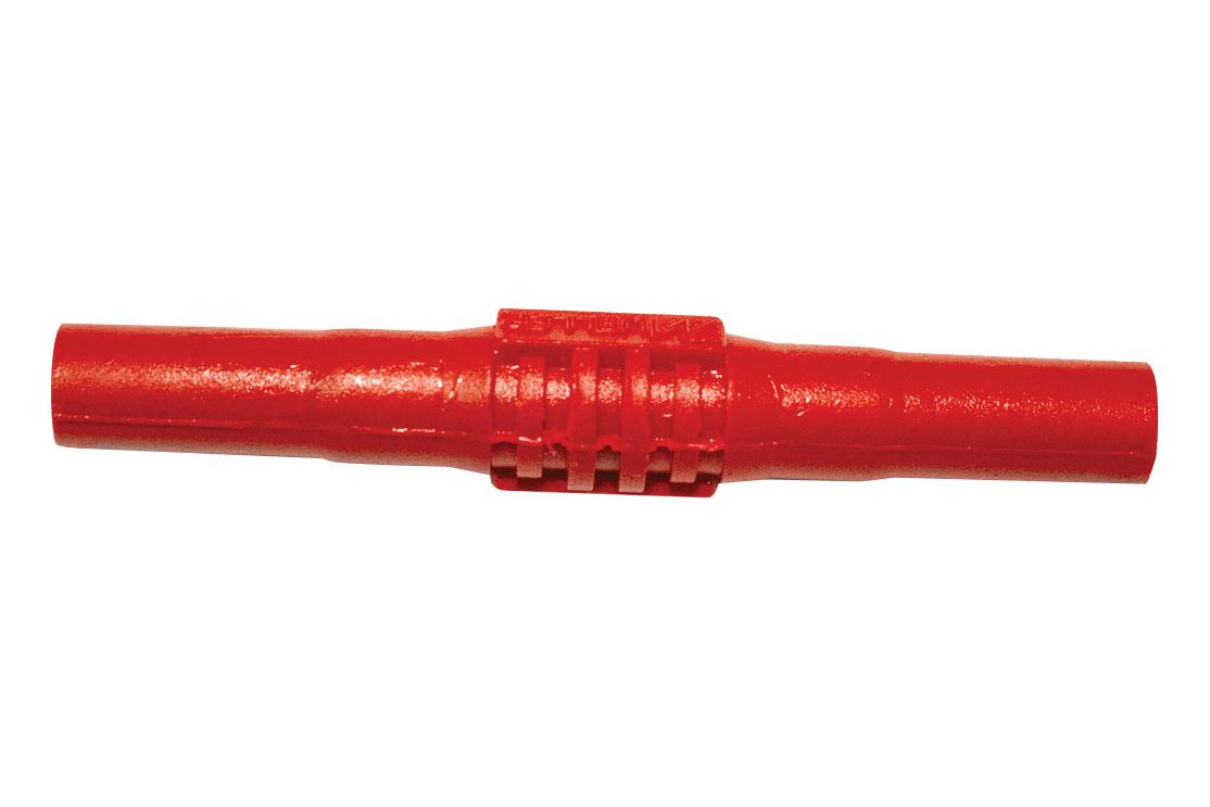 Mueller Electric Bu-32601-2 Insulated Banana Coupler, 63.5mm, Red