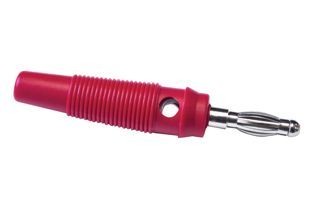 Mueller Electric Bu-32616-2 Connector, Banana Plug, 24A, 60V, Red