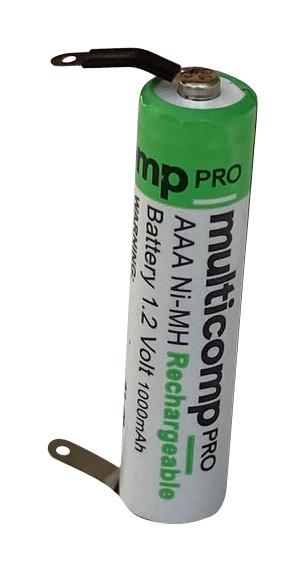 Multicomp Pro Mp001179 Rechargeable Batt, NImh, 1.2V, 1Ah