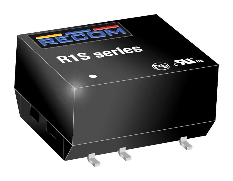 RECOM Power R1S-0505-R Dc-Dc Converter, 5V, 0.2A