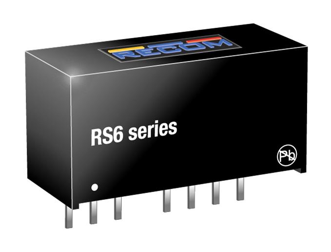 RECOM Power Rs6-2412D Dc-Dc Converter, 2 O/p, 6W