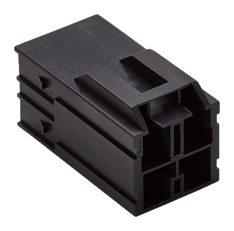 Molex 203438-2406 Connector Housing, Plug, 4Pos, 6.5mm, Black