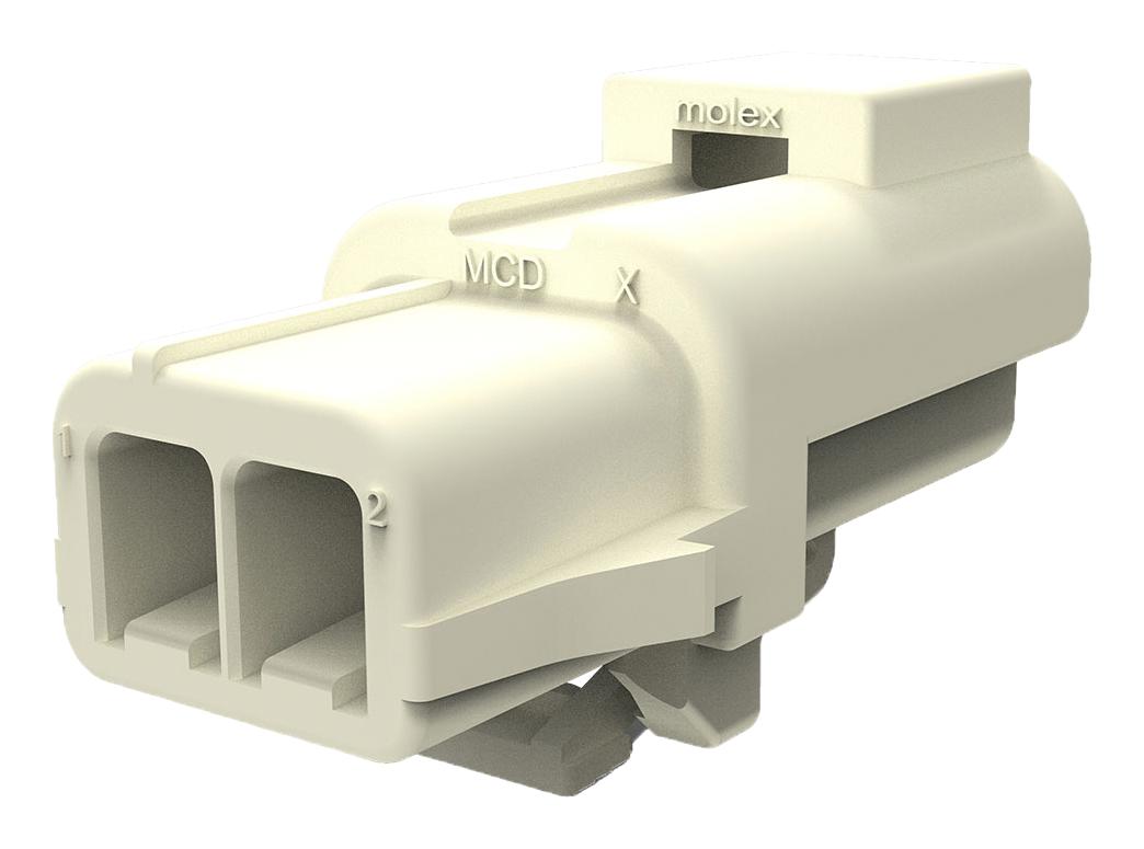 Molex 150201-0012 Connector Housing, Hermaphroditic, 2Pos