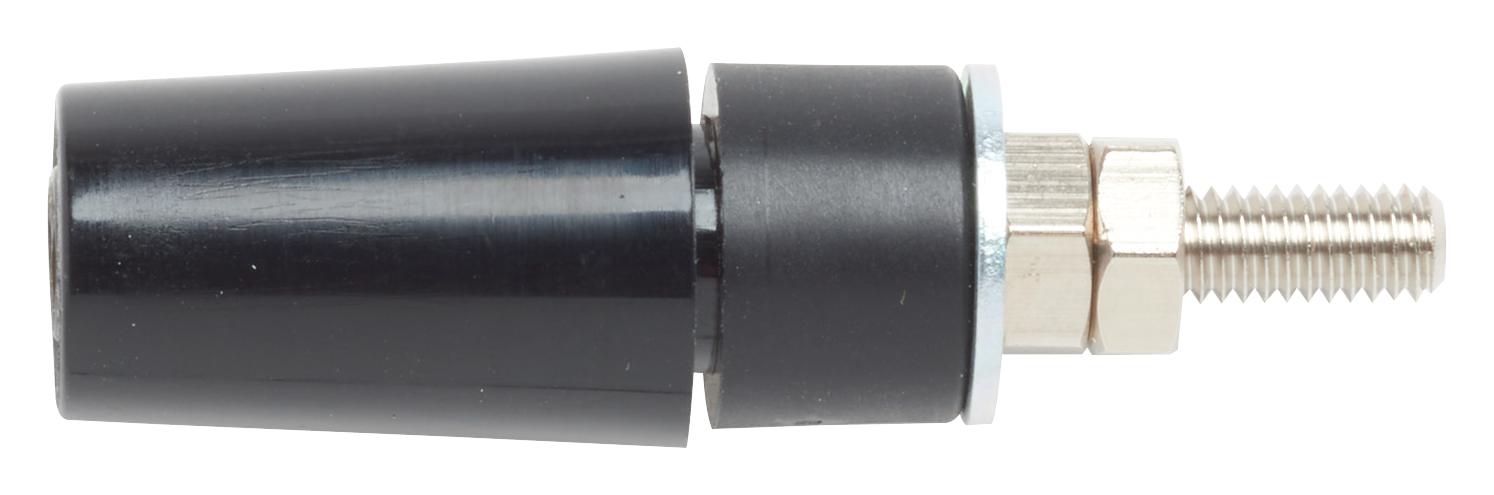 Pomona 73098-0 Connector, Banana, Jack, 32A, Stud, Blk