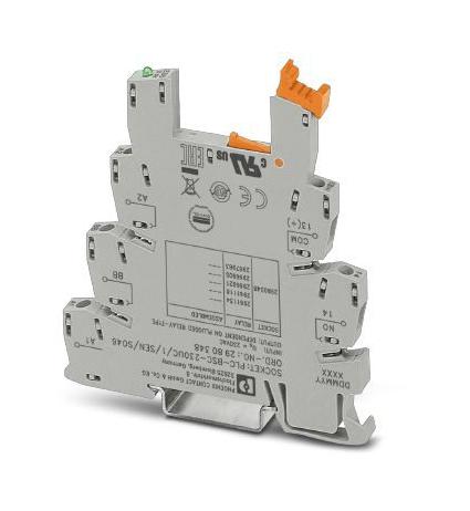 Phoenix Contact 2980348 Relay Socket, 230Vac, Din Rail