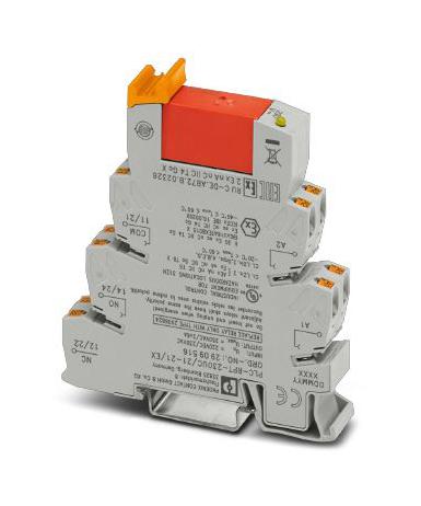 Phoenix Contact 2909516 Power Relay, Dpdt, 230Vac, 6A, Din Rail