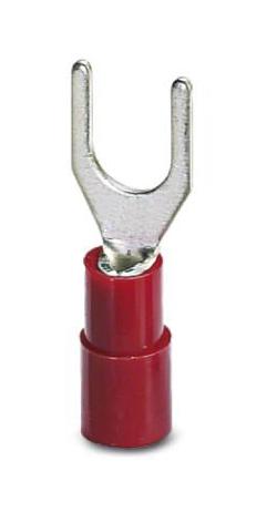 Phoenix Contact 3240034 Terminal, Fork Tongue, #8-Red, 16Awg