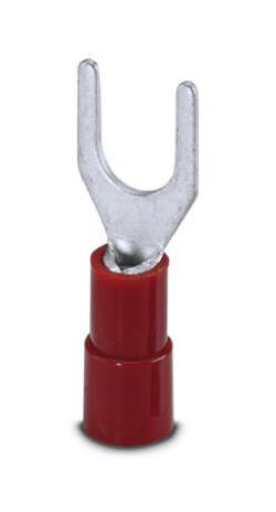 Phoenix Contact 3240035 Terminal, Fork Tongue, #10-Red, 16Awg