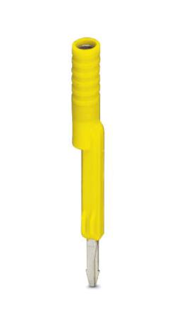 Phoenix Contact 3032745 Test Adapter, 4mm, Yellow, Polyamide