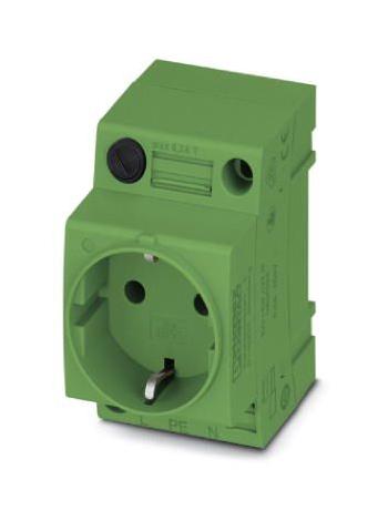 Phoenix Contact 804035 Mains Socket, 2P, 16A, 250V, Din Rail