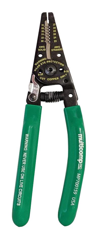 Multicomp Pro Mp700159 Solid/stranded Wire Stripper, 32-22Awg