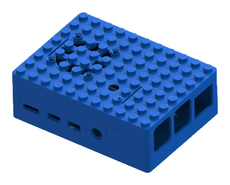 Multicomp Pro Mp001211 Enclosure, Raspberry Pi 4B, Abs, Blue