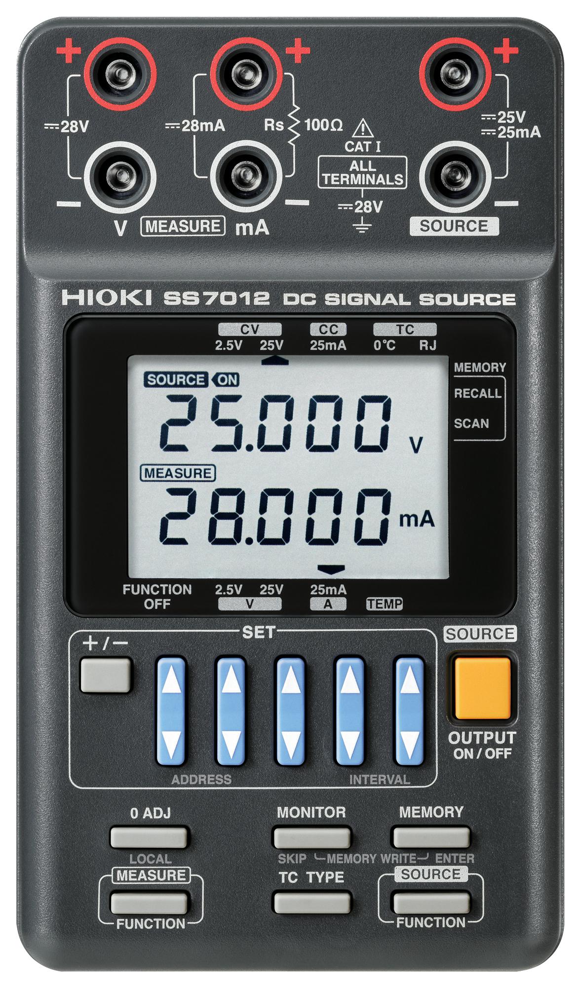 Hioki Ss7012 Dc Signal Source, 0.025A, 25V