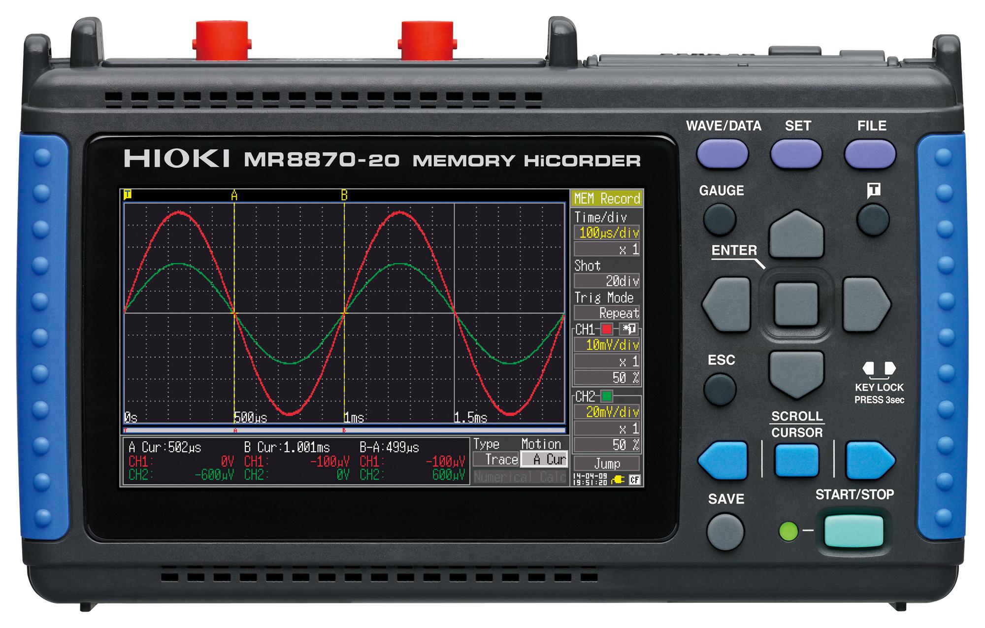 Hioki Mr8870-20 Memory Hicorder, 6-Ch