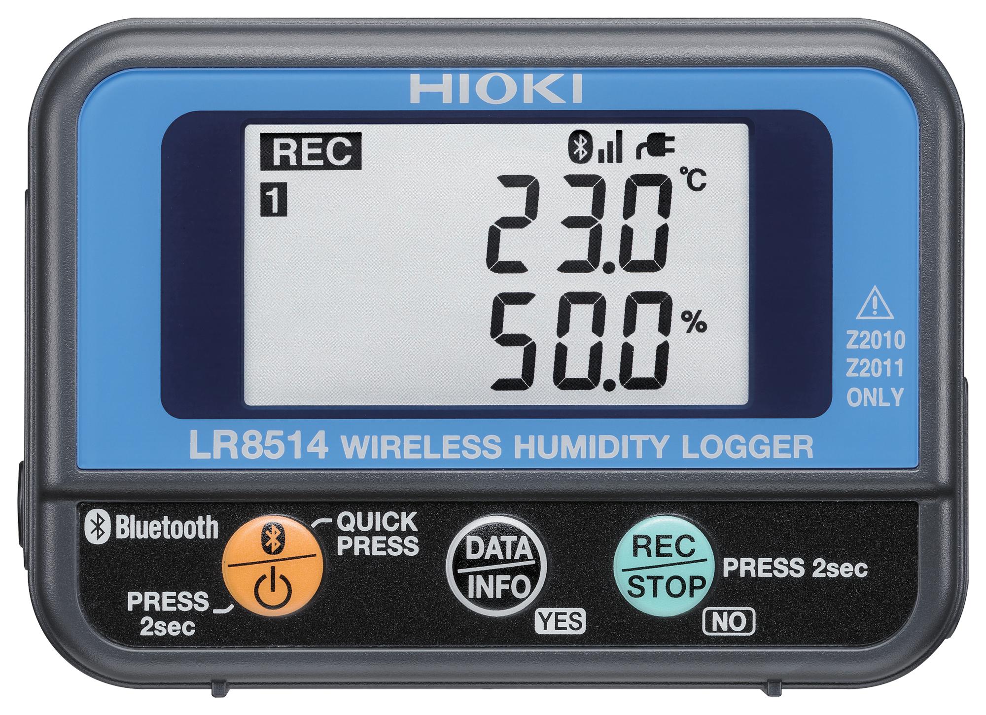 Hioki Lr8514 Wireless Temp/humidity Logger, 2-Ch