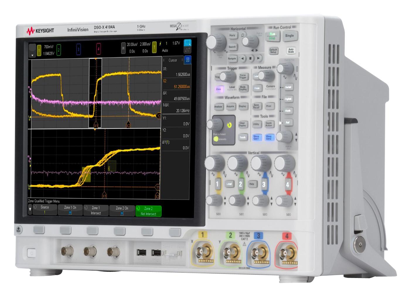 Keysight Technologies Dsox4104A Digital Oscilloscope, 1Ghz, 4Ch, 5Gsps